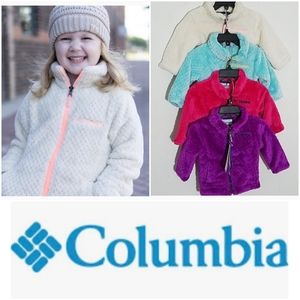 🆕️ Columbia Infant Fluffy Fleece Full Zip Jacket